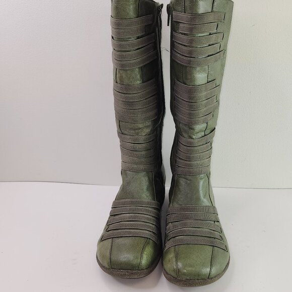 Miz Mooz Orso Green Leather Tall Winter Boots (39 EU / 8.5 US) - Picture 6 of 10